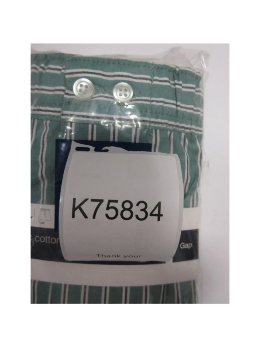 VTG Gap Underwear XXL Boxer Shorts Striped Classic Y2K Deadstock NEW